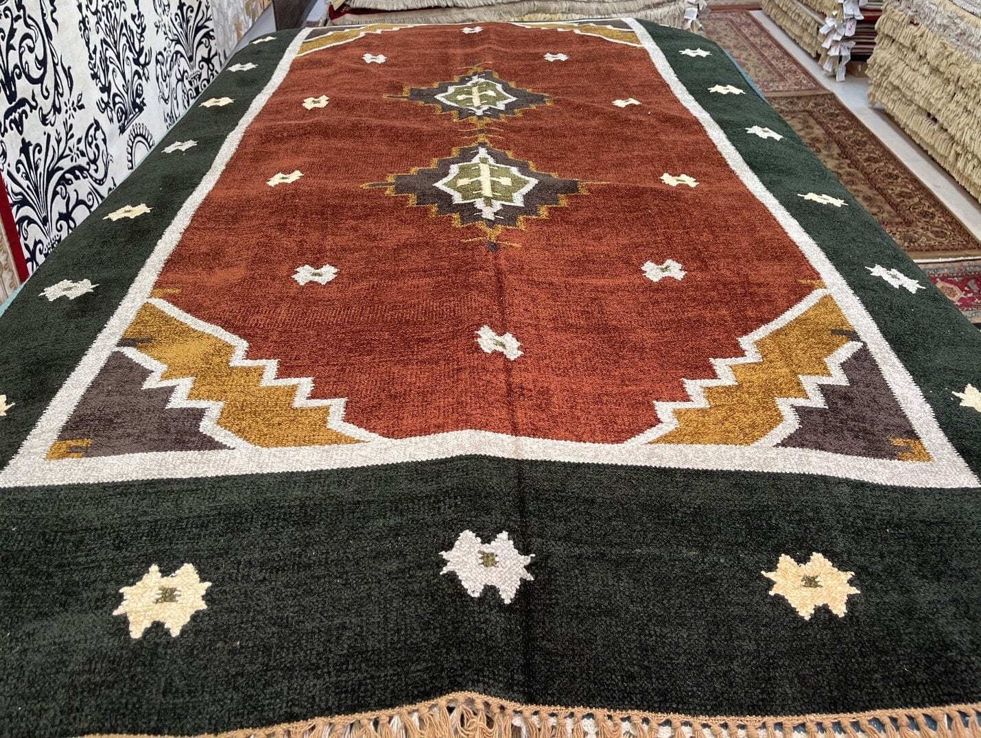 Cleaning wood rugs